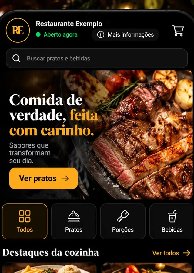 Prévia do modelo Restaurante
